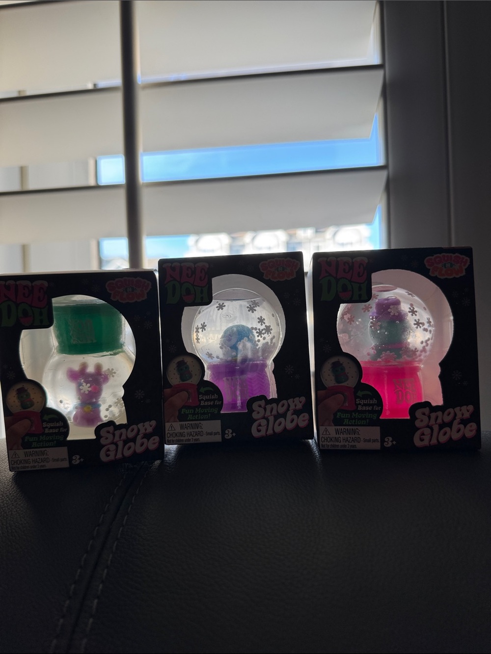 NEEDOH SET OF 3 Snow Globes! 🦌🐧☃️ULTRA RARE- upside down Rudy!!! 🚨